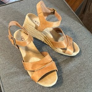 UGG wedge espadrilles sandals